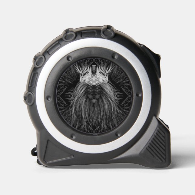 Lion with Crown Monogram Tape Measure (Front)