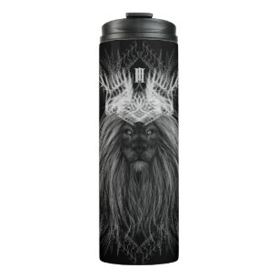 Lion with Crown Monogram Thermal Tumbler
