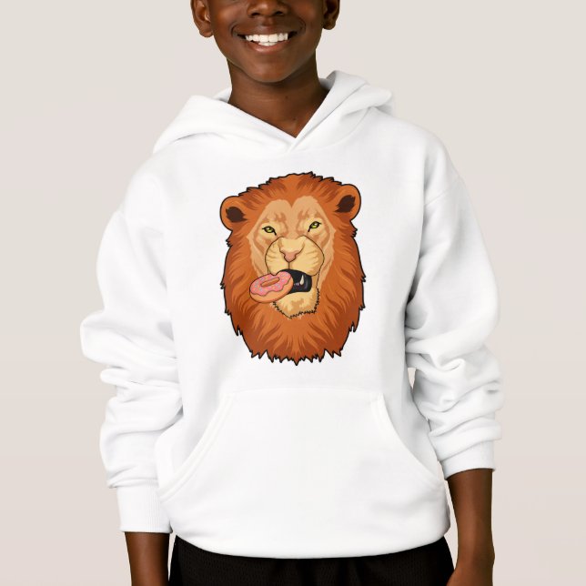 Lion with Donut Hoodie (Front)