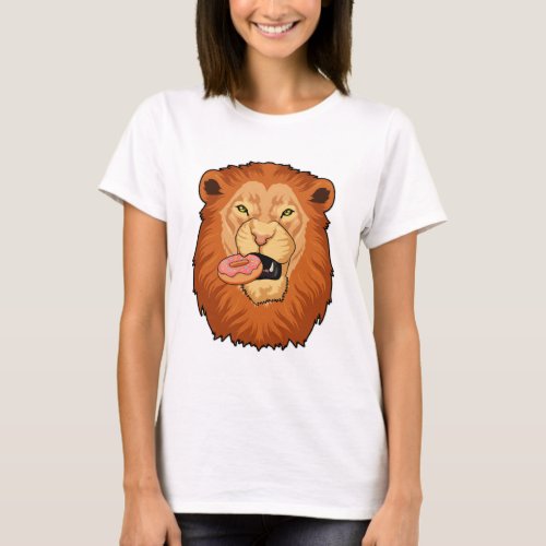 Lion with Donut T_Shirt