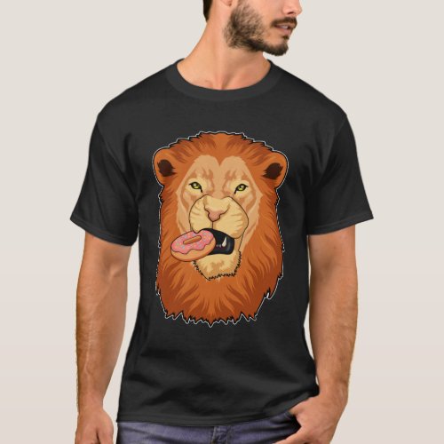 Lion with Donut T_Shirt