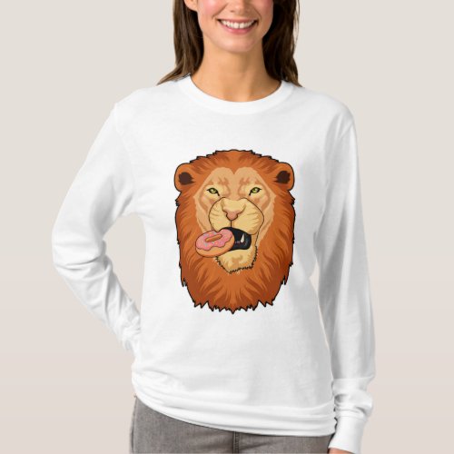 Lion with Donut T_Shirt