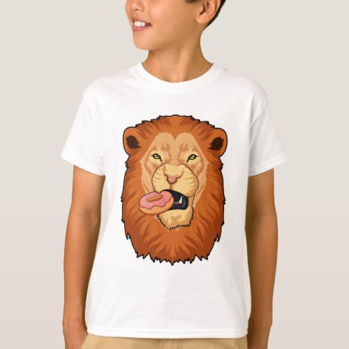 Lion with Donut T_Shirt