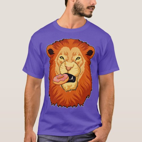 Lion with Donut T_Shirt