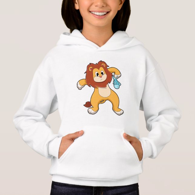 Lion with Fish Hoodie (Front)