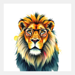Lion with Glasses