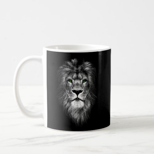 Lion With Green Eyes Coffee Mug