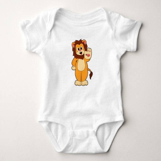 Lion with Mane Baby Bodysuit (Front)