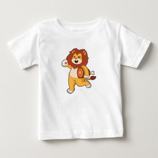 Lion with Meat Baby T-Shirt (Front)