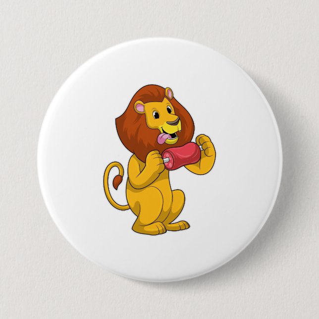 Lion with Meat Button (Front)