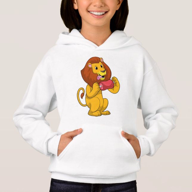 Lion with Meat Hoodie (Front)