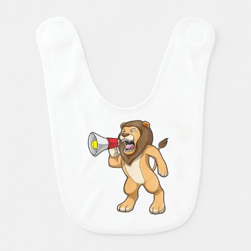Lion with Microphone Baby Bib