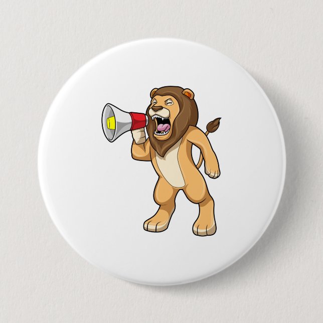 Lion with Microphone Button (Front)