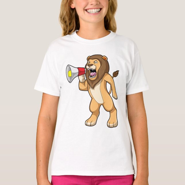 Lion with Microphone T-Shirt (Front)