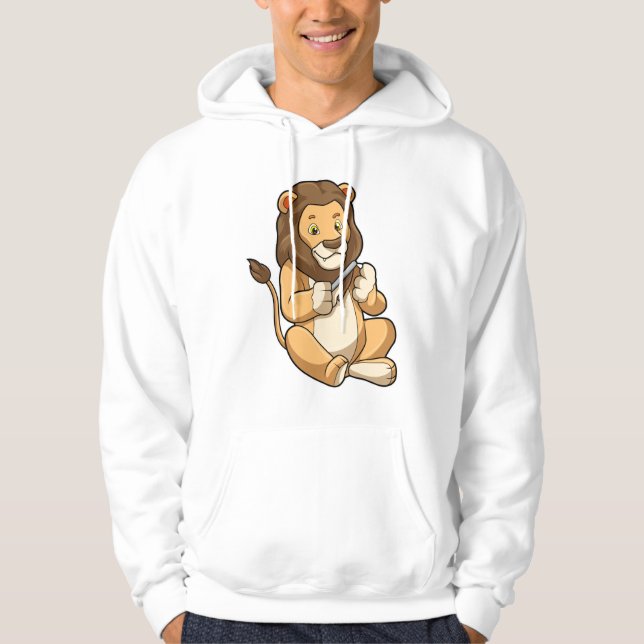 Lion with Nail arrows Hoodie (Front)
