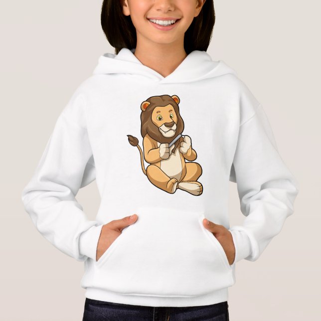 Lion with Nail arrows Hoodie (Front)