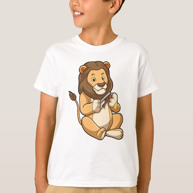 Lion with Nail arrows T-Shirt (Front)