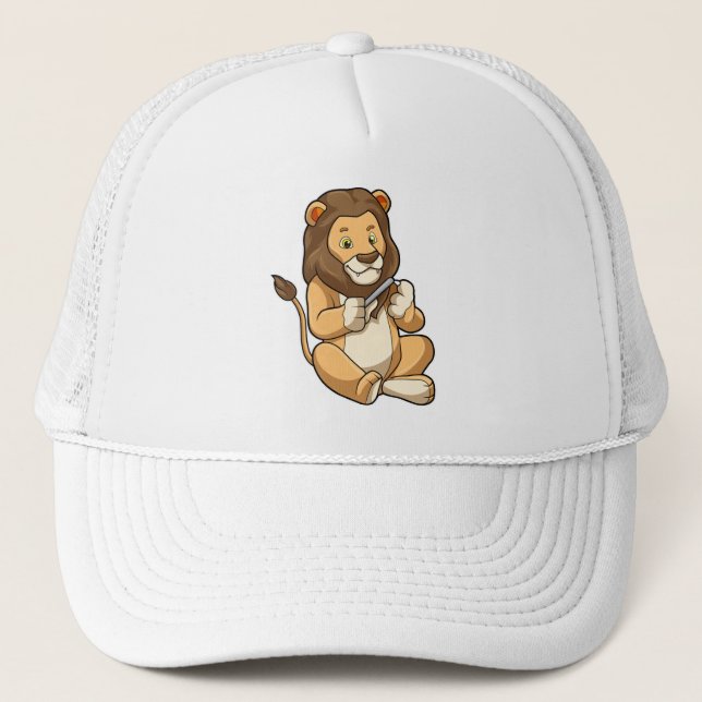 Lion with Nail arrows Trucker Hat (Front)