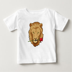 Lion with Rose Baby T-Shirt