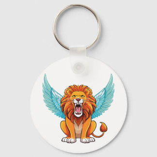 Lion with wings keychain