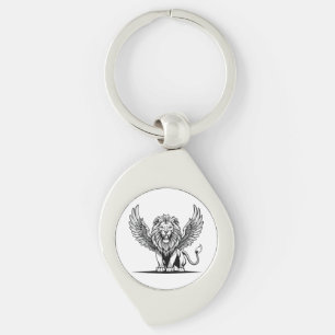 Lion with wings keychain