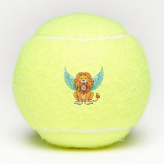 Lion with wings tennis balls