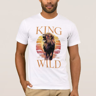 Lion With Words: King of the Wild (b) T-Shirt