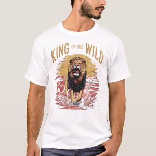 Lion With Words: King of the Wild T-Shirt