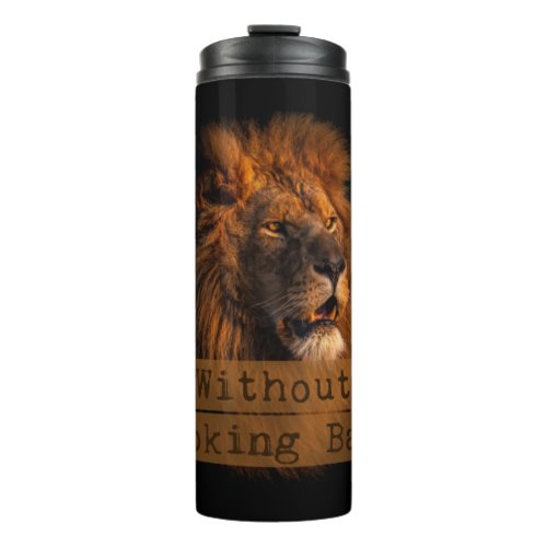Lion Without looking back Thermal Tumbler