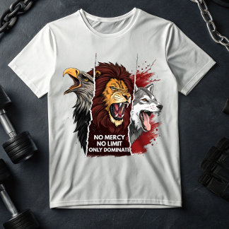 Lion Wolf Eagle T-Shirt – Savage Beast Mode Gym 