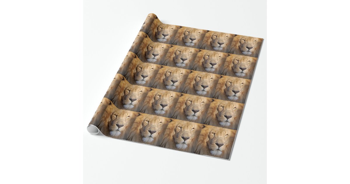 Lion Wrapping Paper Zazzle