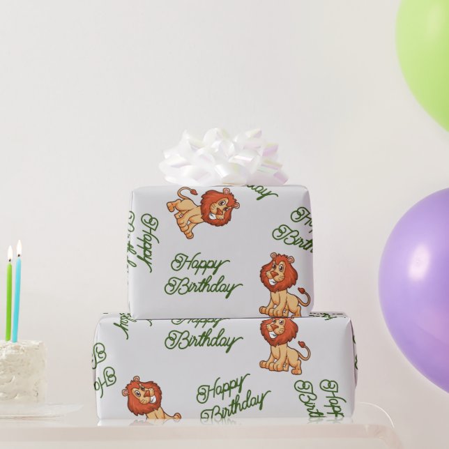 Lion Wrapping Paper (Party Gifts)