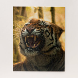Lion Yawning Majestic King of the Jungle  Jigsaw Puzzle