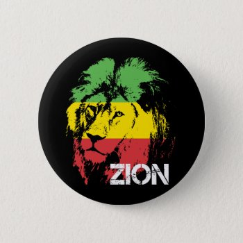 Lion Zion Button by allworldtees at Zazzle