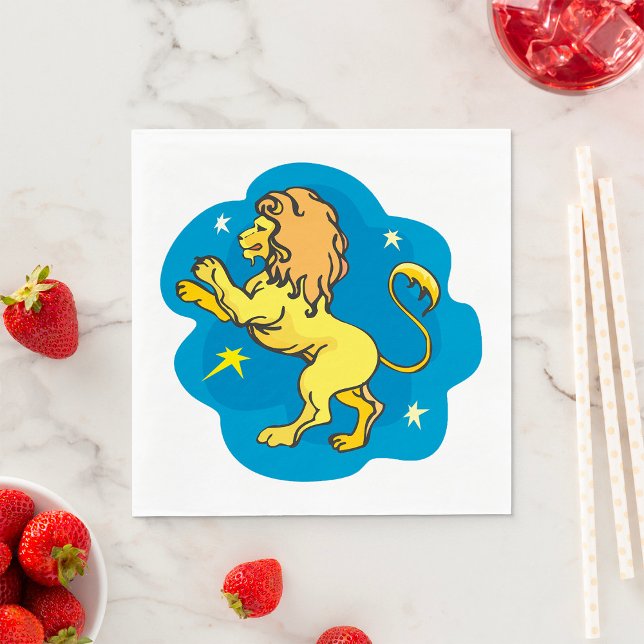 Lion Zodiac Napkins (Creator Uploaded)