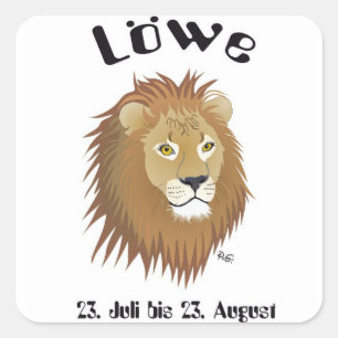 Lion - zodiac sticker