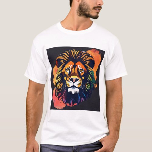 LionCrafted Apparel Monochromatic Majesty _ Geome T_Shirt