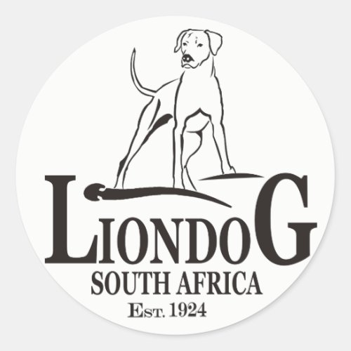 Liondog  Rhodesian Ridgeback Classic Round Sticker