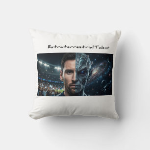 Lionel Messi Alien Goat - Modern Square Throw Pill Pillow