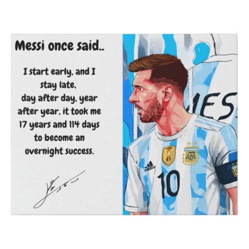 Lionel Messi Wall art canvas decor Argentina