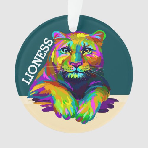 Lioness Acrylic Ornament