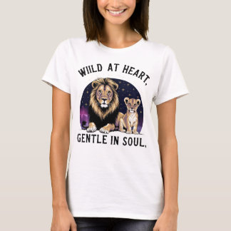 "Lioness & Cub – Wild Motherhood Art" T-Shirt