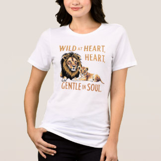 "Lioness & Cub – Wild Motherhood Art" Tri-Blend Shirt