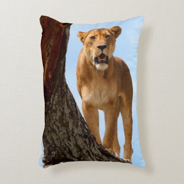 Lioness Decorative Pillow (Front(Vertical))
