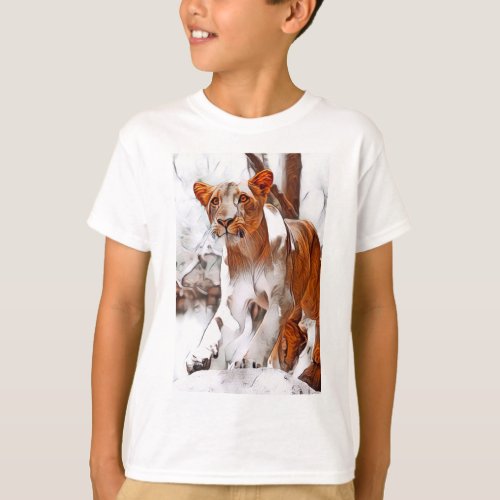 Lioness digitally edited T_Shirt