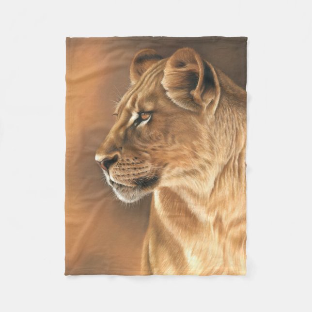 Lioness Fleece Blanket (Front)