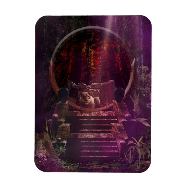 Lioness Guardian Magnet (Vertical)