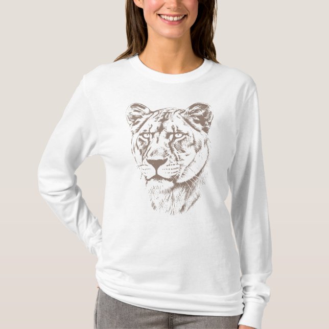 Lioness Illustration T-Shirt (Front)