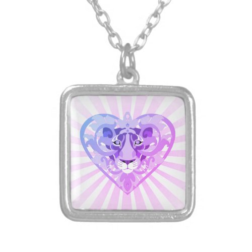 Lioness Locket square necklace