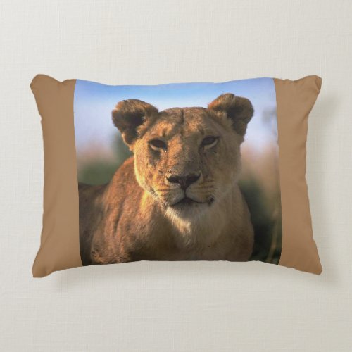 Lioness Lovers Jungle Accent Pillow